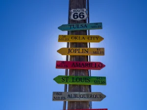 Sign post Route 66