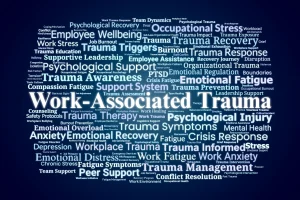 rauma associated word cloud